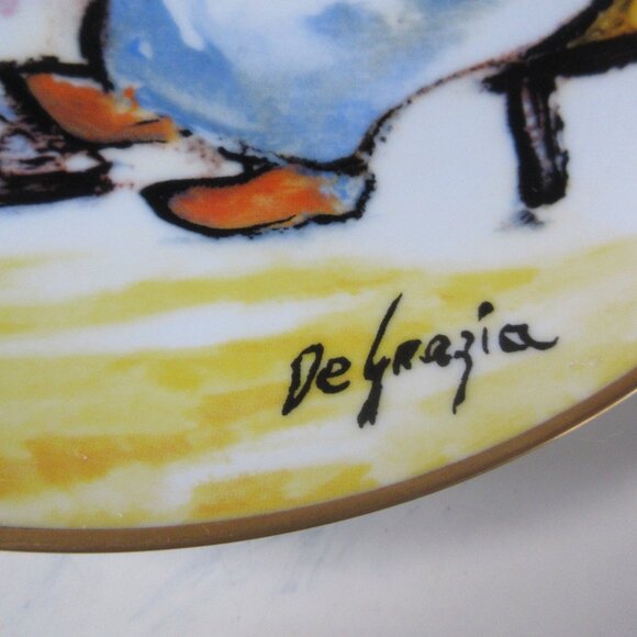 1986 DeGrazia Children at play series “Girl with Sewing Machine” - Picture 3 of 7